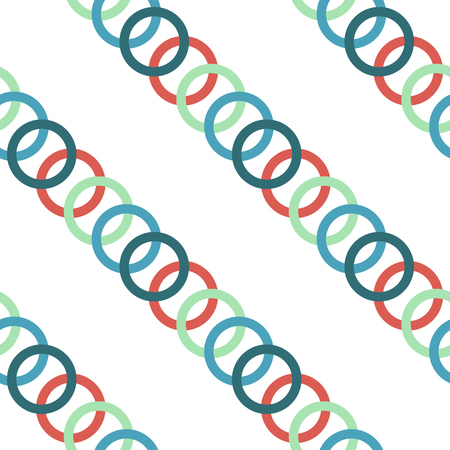 Pattern of multicolored circles on white background illustration.のイラスト素材