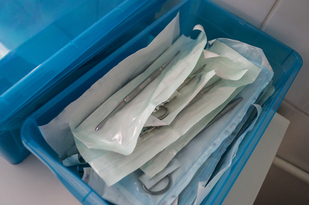 A variety of medical devices and instruments dentistryの写真素材