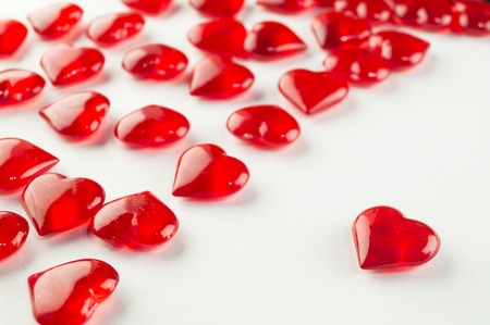 Symbol of the heart on a white background isolationの写真素材