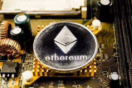 Ethereum is a modern way of exchange and this cryptoの写真素材