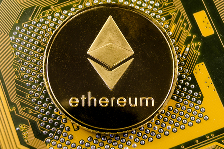 ethereum is a modern way of exchange and this crypto currency is a convenient means of payment in the financial and web marketsの写真素材