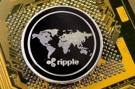Ripple is a modern way of exchange and this crypto currency is a convenient means of payment in the financial and web marketsの写真素材