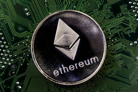 ethereum is a modern way of exchange and this crypto currency is a convenient means of payment in the financial and web marketsの写真素材