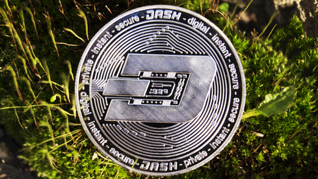Dash is a modern way of exchange and this crypto currency is a convenient means of payment in the financial and web marketsの写真素材