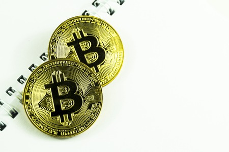 Bitcoin is a modern way of exchange and this crypto currency is a convenient means of payment in the financial and web marketsの写真素材