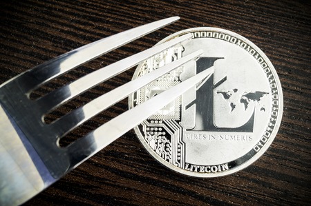 Litecoin is a modern way of exchange and this crypto currency is a convenient means of payment in the financial and web marketsの写真素材