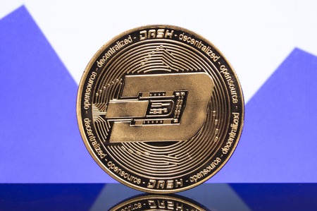 Dash is a modern way of exchange and this crypto currency is a convenient means of payment in the financialの写真素材