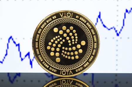 iota is a modern way of exchange and this crypto currency is a convenient means of payment in the financialの写真素材