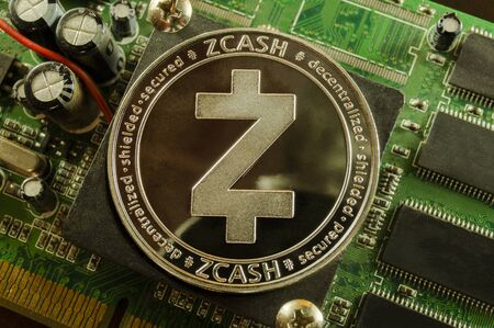 zcash is a modern way of exchange and this crypto currency is a convenient means of paymentの写真素材