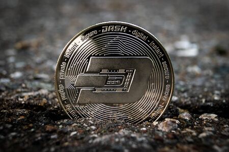 Dash is a modern way of exchange and this crypto currency is a convenient means of paymentの写真素材