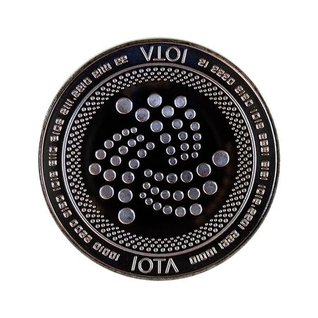 iota is a modern way of exchange and this crypto currency is a convenient means of paymentの写真素材