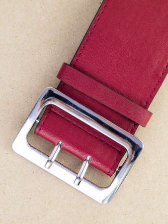 The colored belt is on the table. flat lay imageの写真素材