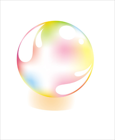 Colour soap sphereのイラスト素材