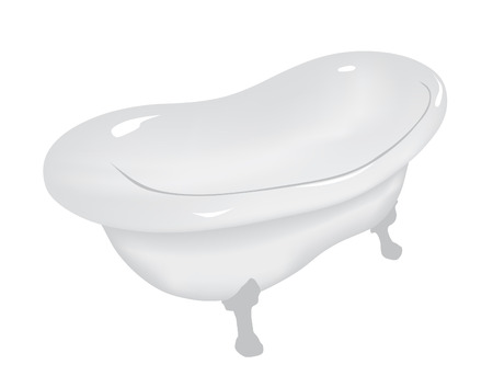 Background, Abstraction. A glossy bath for application in design of a bathroomのイラスト素材