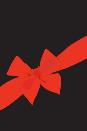 Background. A red bow with a ribbon for designのイラスト素材