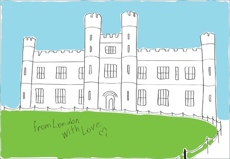 From London with love.のイラスト素材