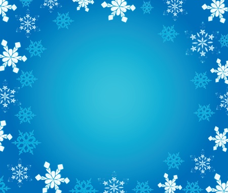 New Year's background with snowflakes.のイラスト素材