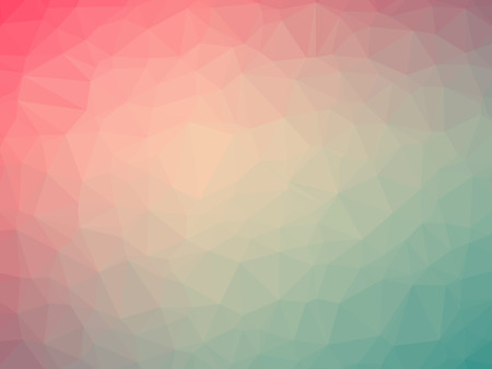 Pink green gradient polygon shaped background.