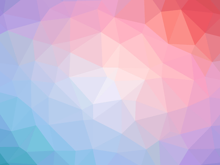 Rainbow pink blue gradient polygon shaped background.の写真素材
