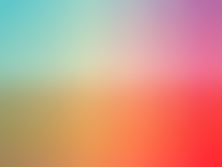 Abstract gradient rainbow red orange teal purple colored blurred background.の写真素材