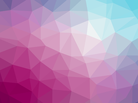 Rainbow pink blue gradient polygon shaped background.の写真素材