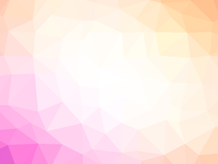 Abstract orange pink gradient polygon shaped background.の写真素材