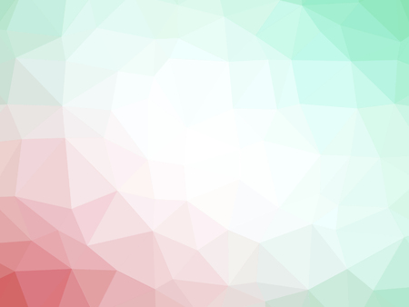 Abstract pink green gradient polygon shaped background.の写真素材