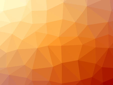 Orange yellow gradient polygon shaped background.の写真素材