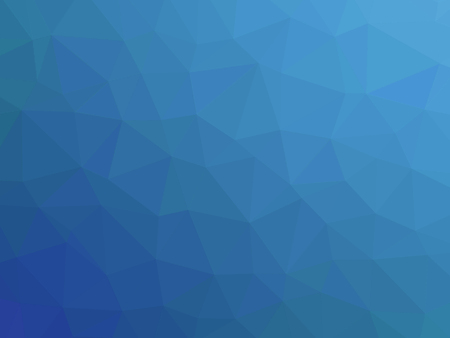 Abstract blue gradient polygon shaped background.の写真素材