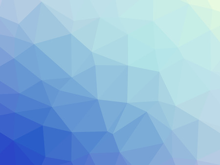 Blue white gradient abstract polygon shaped background.の写真素材