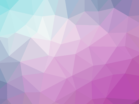 Abstract teal purple pink gradient polygon shaped backgroundの写真素材