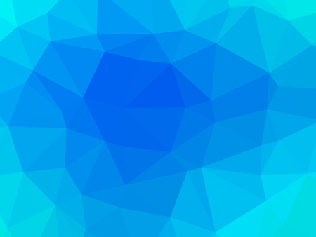 Abstract blue turquoise gradient polygon shaped backgroundの写真素材