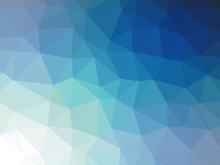 Blue white gradient abstract polygon shaped background.の写真素材