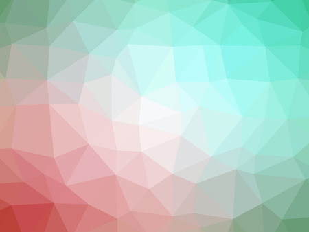 Abstract pink green gradient polygon shaped background.の写真素材