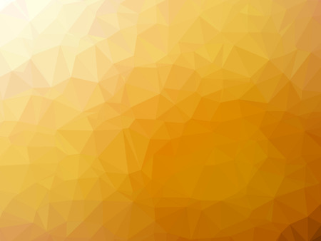 Abstract yellow orange gradient low polygon shaped backgroundの写真素材