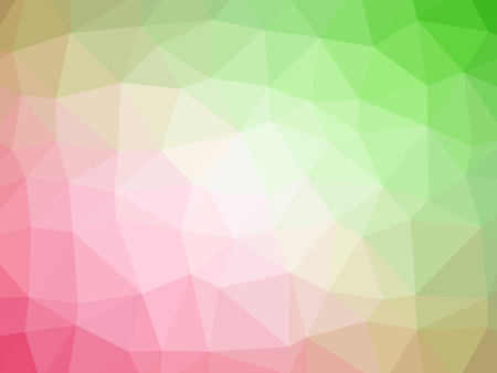 Abstract green pink gradient polygon shaped background.の写真素材