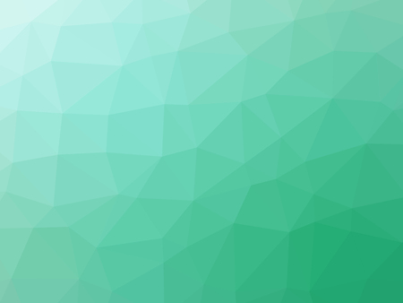 Green teal gradient abstract polygonal triangular background.の写真素材