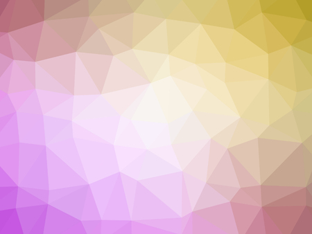 Pink yellow gradient polygon shaped background.の写真素材