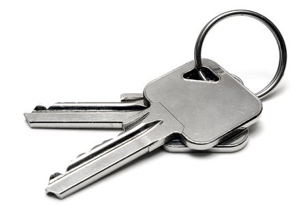 Two Apartment Keys w/ Ringの写真素材