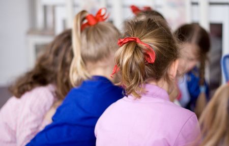 Group of Little Girlsの写真素材