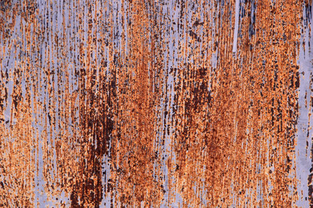 Texture of metal door in rust