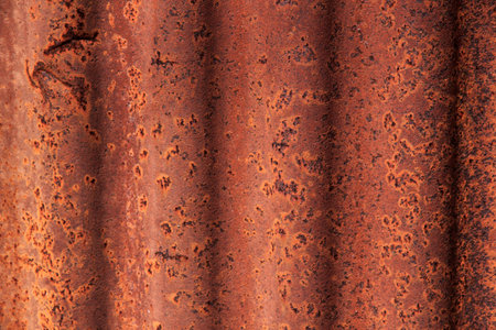 texture and pattern of rust in zincの写真素材