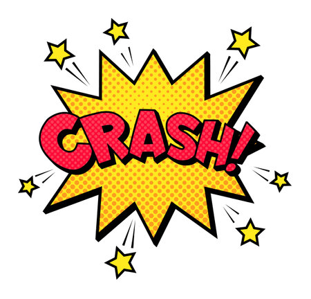 Crash sound cloud for design comics pageのイラスト素材