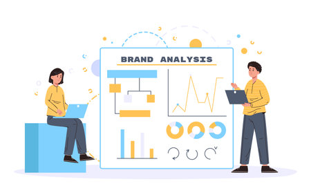 Corporate identity, brand creation and building, business developmentのイラスト素材