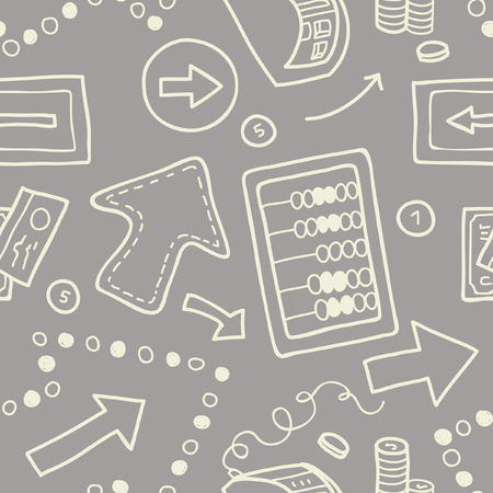 A Vector illustration Seamless vector background with arrow.のイラスト素材