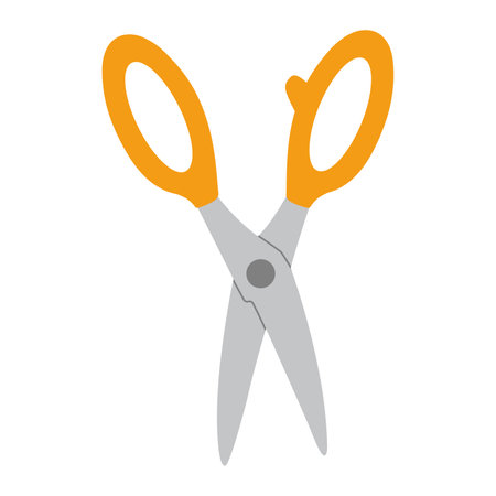 Scissor, cartoon style. cute stationery. Trendy modern vector illustration isolated on white background, hand drawn, flat design.のイラスト素材