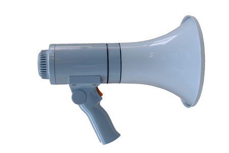 The megaphone on white background.の写真素材