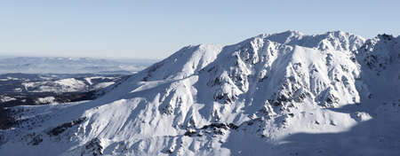 Winter landscape from Polish mountains