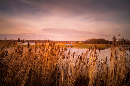 The colors of the setting sun