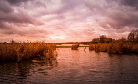 The colors of the setting sun